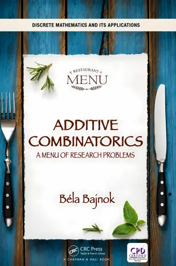 Cover of Additive combinatorics. A menu of research problems