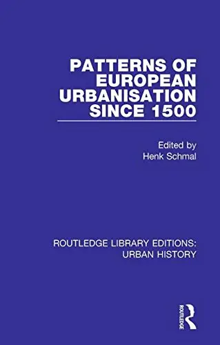 Cover of Patterns of European Urbanisation Since 1500