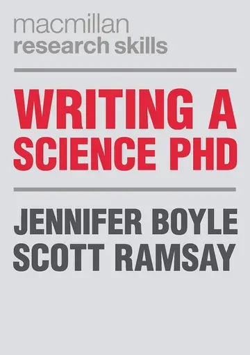 Cover of Writing a Science PhD