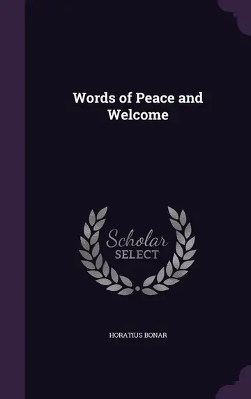 Cover of Words of Peace and Welcome