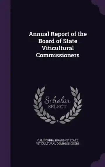Cover of Annual Report of the Board of State Viticultural Commissioners
