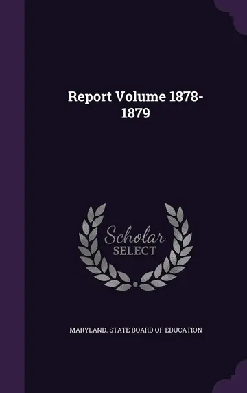 Cover of Report Volume 1878-1879