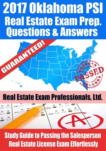 Cover of 2017 Oklahoma PSI Real Estate Exam Prep Questions and Answers