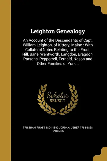 Cover of Leighton Genealogy