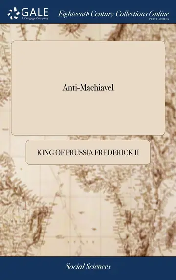 Cover of Anti-Machiavel