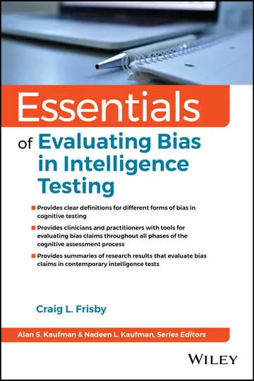 Cover of Essentials of Evaluating Bias in Intelligence Testing