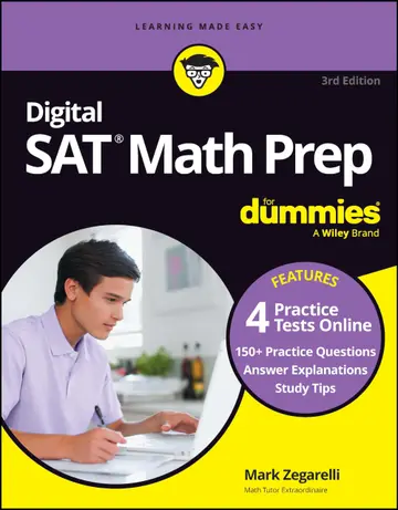 Cover of Digital SAT Math Prep for Dummies