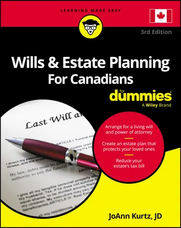 Cover of Wills & Estate Planning for Canadians for Dummies