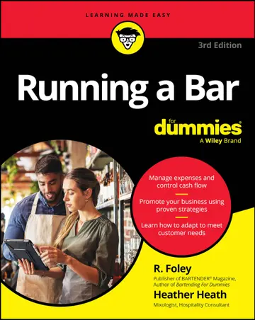 Cover of Running A Bar for Dummies