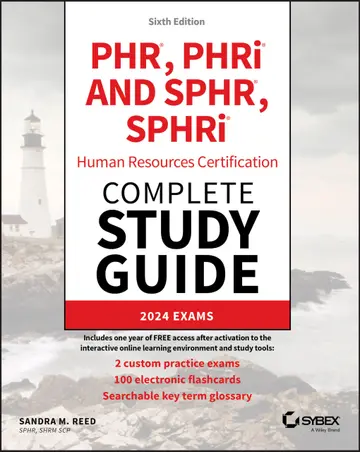 Cover of PHR, PHRi and SPHR, SPHRi Professional in Human Resources Certification Complete Study Guide