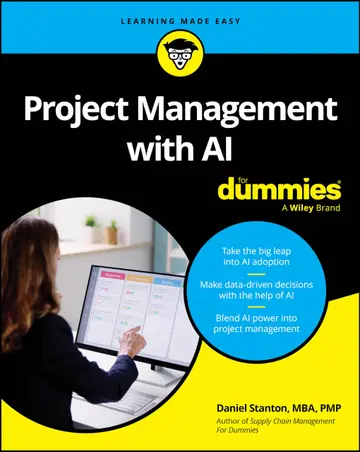 Cover of Project Management with AI for Dummies