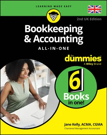 Cover of Bookkeeping & Accounting All-in-One for Dummies, UK Edition