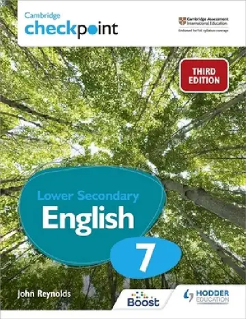 Cover of Cambridge Checkpoint Lower Secondary English Student's Book 7