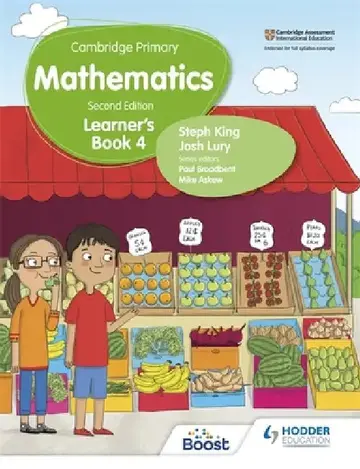 Cover of Cambridge Primary Mathematics Learner's Book 4 Second Edition