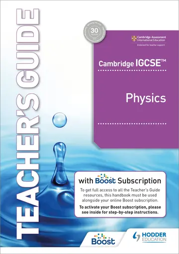 Cover of Cambridge IGCSE™ Physics Teacher's Guide with Boost Subscription Booklet