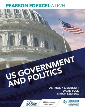 Cover of Pearson Edexcel A Level US Government and Politics