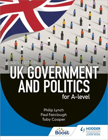 Cover of UK Government and Politics for A-level Sixth Edition