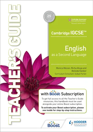 Cover of Cambridge IGCSE English as a Second Language Teacher's Guide with Boost Subscription