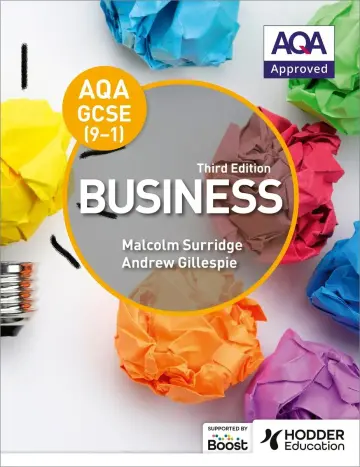 Cover of AQA GCSE (9-1) Business, Third Edition