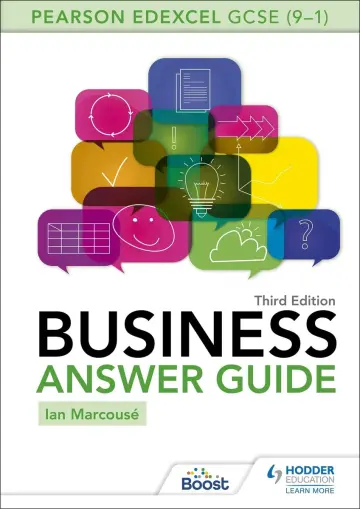 Cover of Pearson Edexcel GCSE (9-1) Business Answer Guide Third Edition