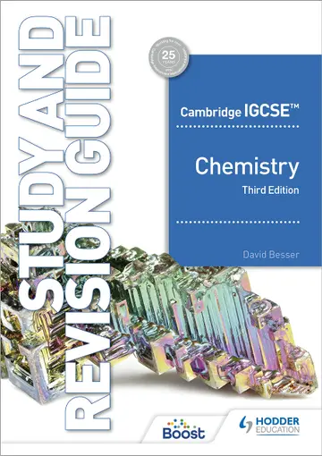 Cover of Cambridge IGCSE Chemistry Study and Revision Guide