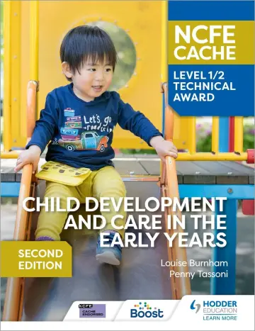 Cover of NCFE CACHE Level 1/2 Technical Award in Child Development and Care in the Early Years Second Edition