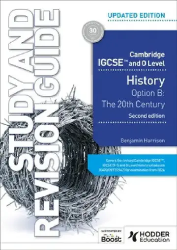 Cover of Cambridge IGCSE and O Level History Study and Revision Guide, Second Edition