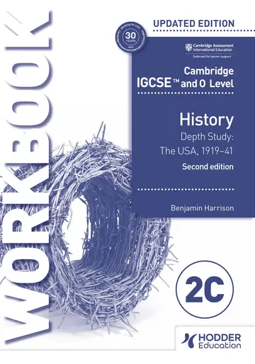 Cover of Cambridge Igcse and O Level History Workbook 2c