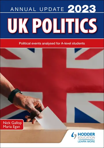 Cover of UK Politics Annual Update 2023