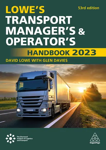 Cover of Lowe's Transport Manager's and Operator's Handbook 2023