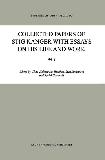 Cover of Collected Papers of Stig Kanger with Essays on His Life and Work