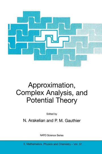 Cover of Approximation, Complex Analysis, and Potential Theory
