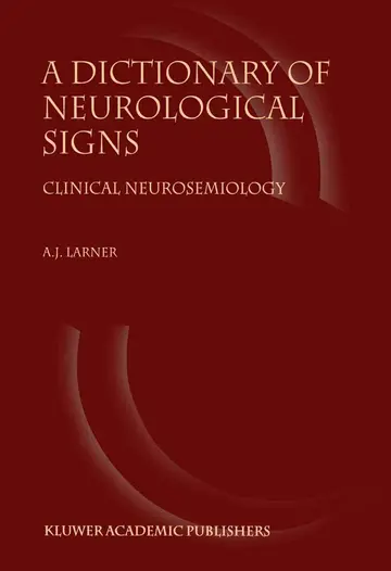 Cover of A Dictionary of Neurological Signs