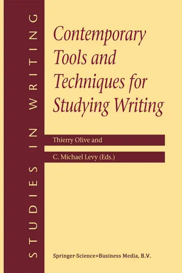 Cover of Contemporary Tools and Techniques for Studying Writing