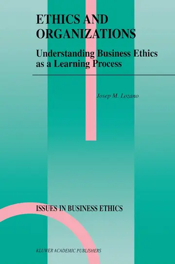 Cover of Ethics and Organizations