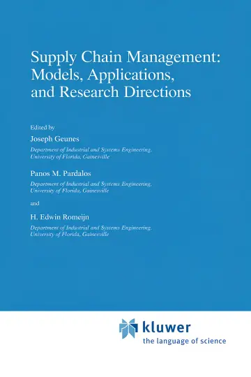Cover of Supply Chain Management