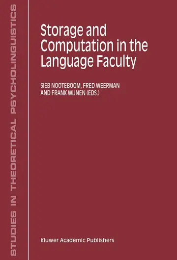 Cover of Storage and Computation in the Language Faculty