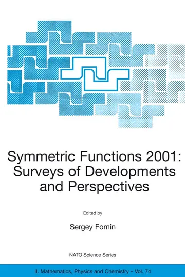 Cover of Symmetric Functions 2001
