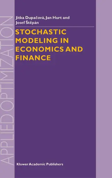 Cover of Stochastic Modeling in Economics and Finance
