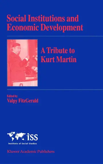 Cover of Social Institutions and Economic Development
