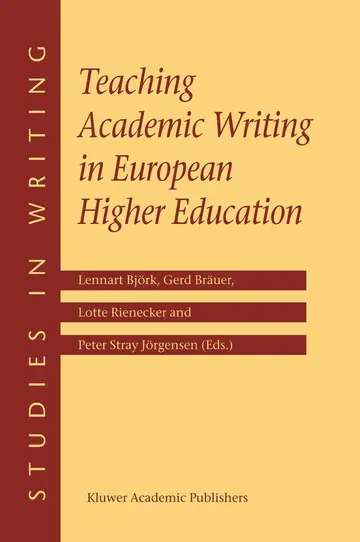 Cover of Teaching Academic Writing in European Higher Education