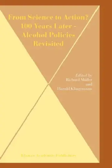 Cover of From Science to Action? 100 Years Later - Alcohol Policies Revisited