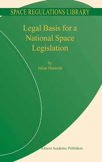 Cover of Legal Basis for a National Space Legislation
