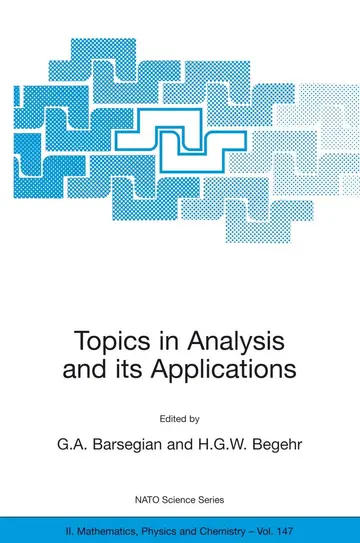 Cover of Topics in Analysis and Its Applications
