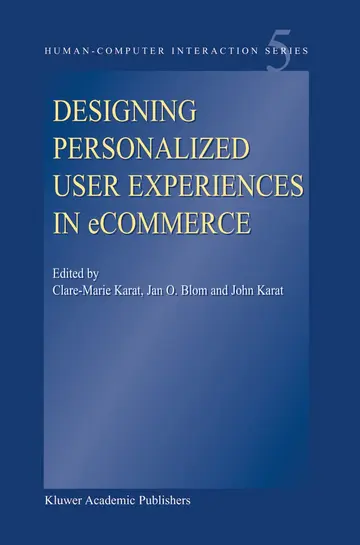 Cover of Designing Personalized User Experiences in eCommerce