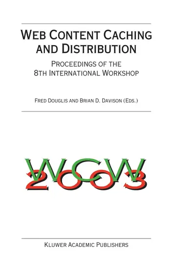 Cover of Web Content Caching and Distribution