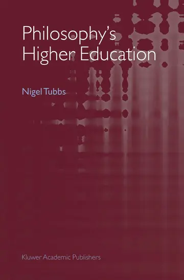 Cover of Philosophy's Higher Education