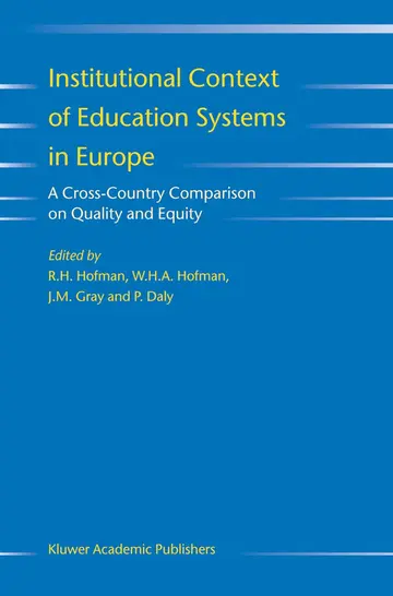 Cover of Institutional Context of Education Systems in Europe