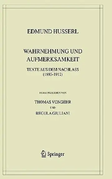Cover of Wahrnehmung Und Aufmerksamkeit