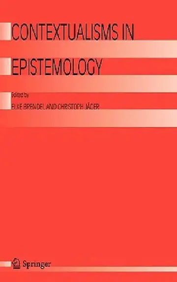 Cover of Contextualisms in Epistemology